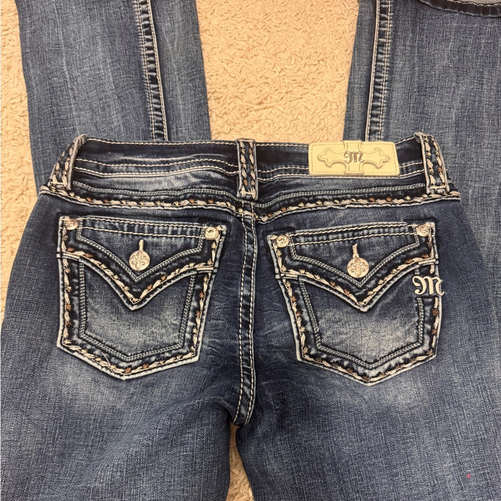 Miss Me Women's Boot Cut Jeans with Embellished Pockets